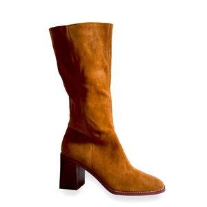 Crown Vintage Boots RAVVI Suede Block Heel NEW